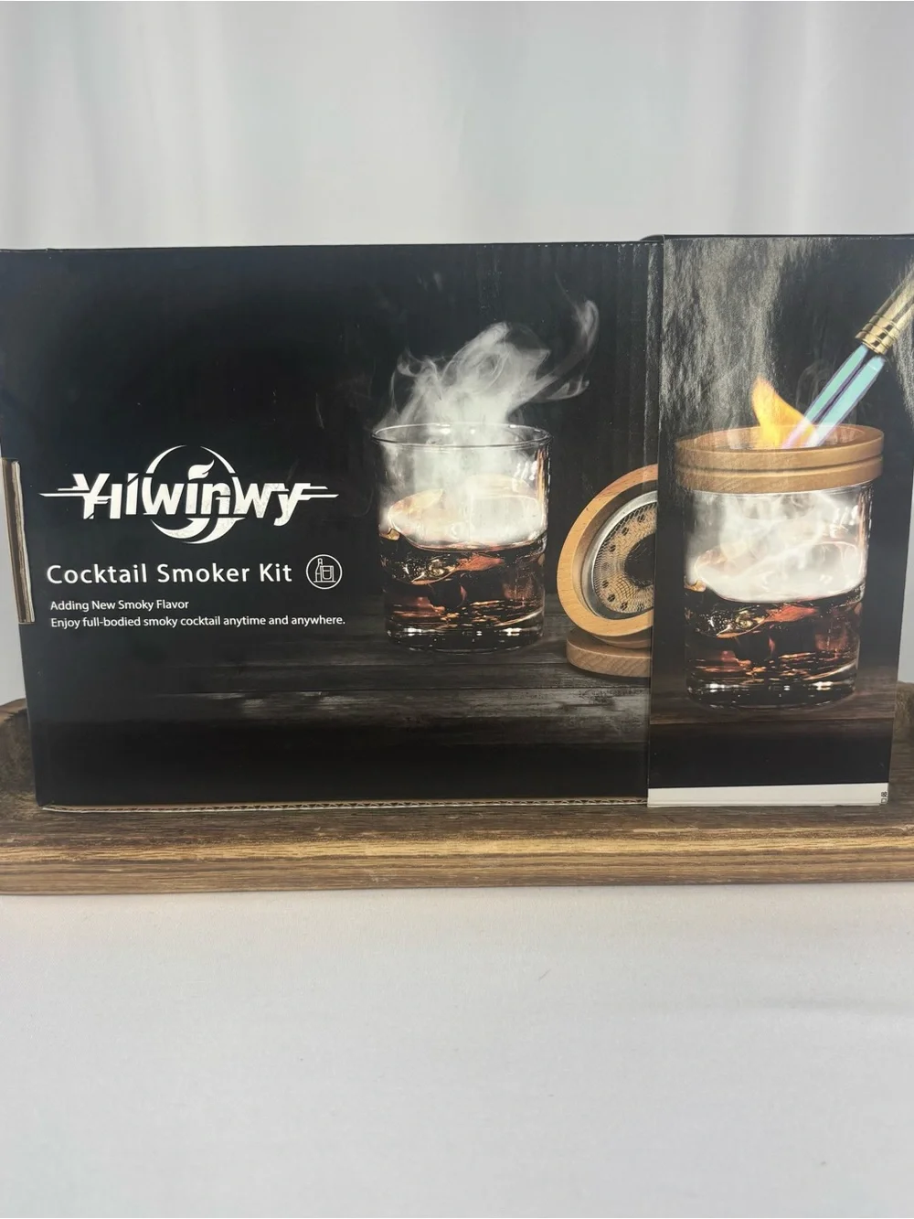Cocktail Smoker Kit w Torch 6 Wood Chip Flavors Whiskey Bourbon Old Fashioned